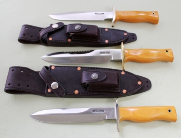 Antique Gold Micarta and Mini Leatherman Sheaths 001.jpg