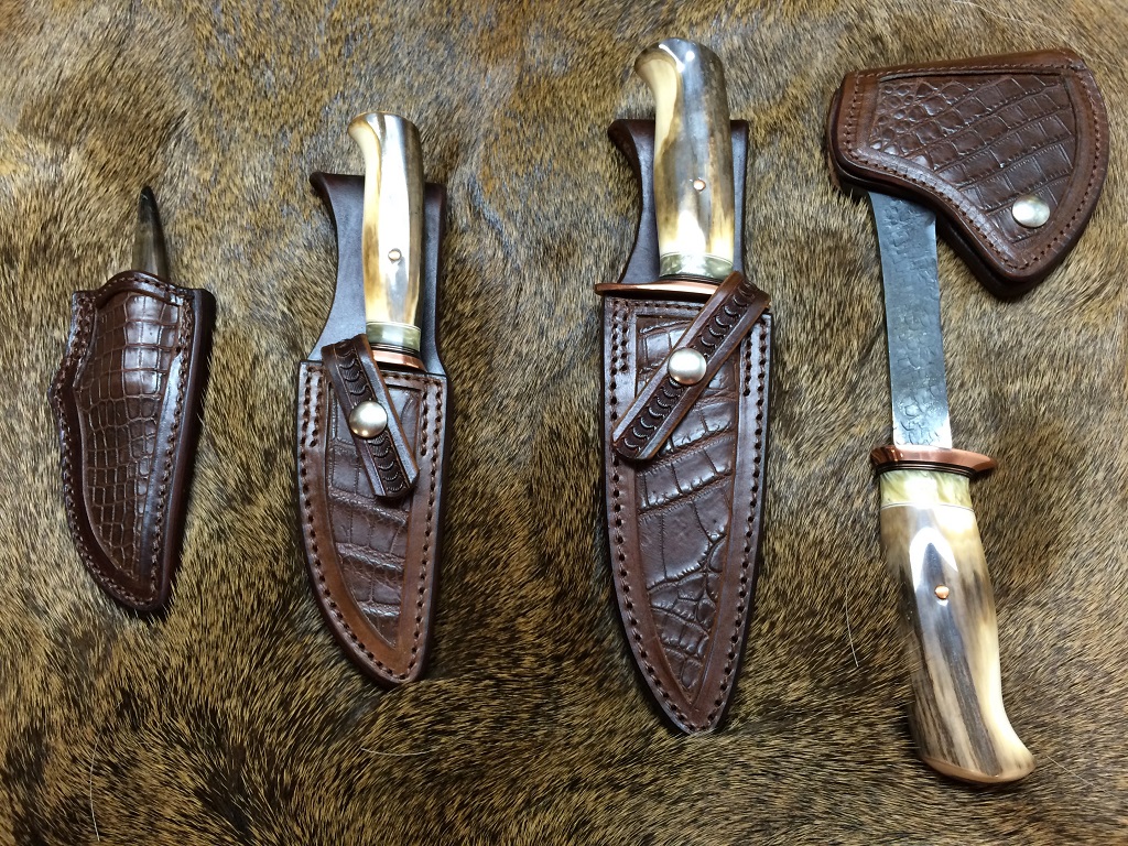 Behring-Walrus Tusk Set in Rowe Exotic Sheaths Front-KT.jpg