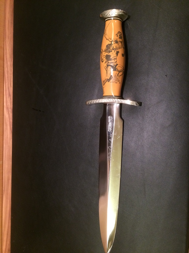 Bo-signed blade, Old Yeller, Layton Scrimmed and engraved 9 inch-Kit Knife Nickel Silver-KT.jpg